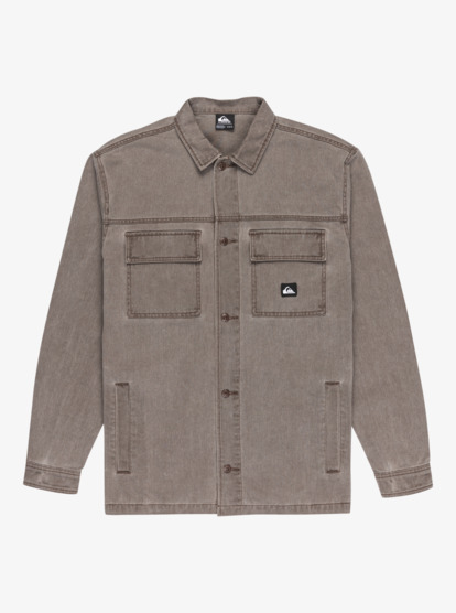 quiksilver, Mohab Washed Twill - Long Sleeve Shirt for Men, CHOCOLATE BROWN (csd0) Mohab Washed Twill - Long Sleeve Shirt for Men  EQYWT04654