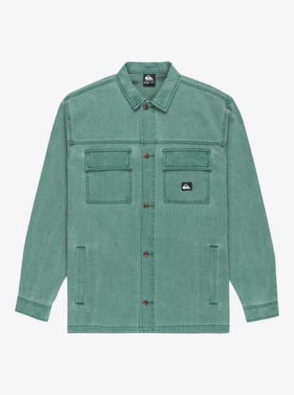 quiksilver, Mohab Washed Twill - Langärmliges Hemd für Männer, TREKKING GREEN (tkr) Mohab Washed Twill - Long Sleeve Shirt for Men  EQYWT04654
