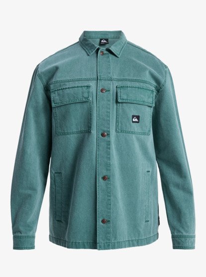 quiksilver, Mohab Washed Twill - Langärmliges Hemd für Männer, TREKKING GREEN (tkr) Mohab Washed Twill - Long Sleeve Shirt for Men  EQYWT04654
