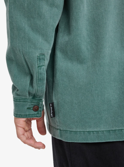 quiksilver, Mohab Washed Twill - Langärmliges Hemd für Männer, TREKKING GREEN (tkr) Mohab Washed Twill - Long Sleeve Shirt for Men  EQYWT04654