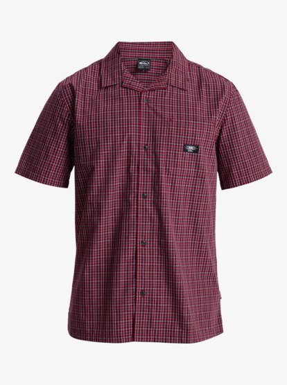 quiksilver, Liquid Metal - Kurzärmliges Hemd für Männer, LIQUID METAL BIKING RED (rsg1) Liquid Metal - Short Sleeve Shirt for Men  EQYWT04663