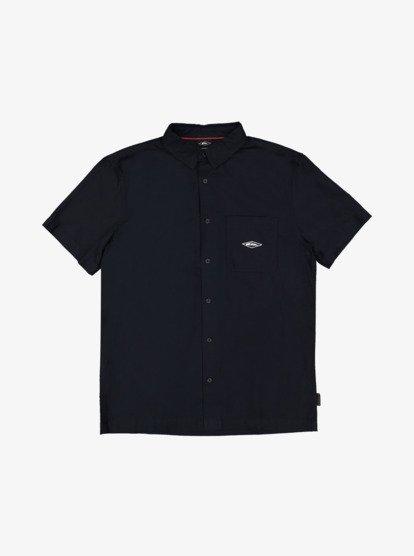 quiksilver, Diamond - Camisa de manga curta para homem, BLACK (kvj0) Diamond - Short Sleeve Shirt for Men  EQYWT04667