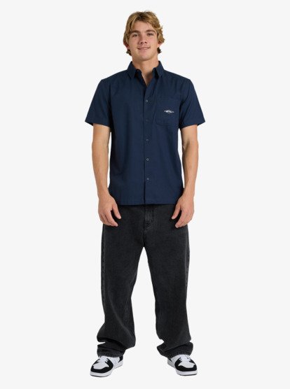 quiksilver, Diamond - Kurzärmliges Hemd für Männer, DARK NAVY (ktp0) Diamond - Short Sleeve Shirt for Men  EQYWT04667