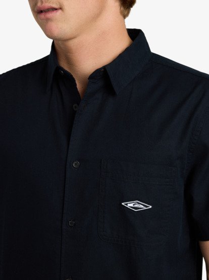 quiksilver, Diamond - Camisa de manga curta para homem, BLACK (kvj0) Diamond - Short Sleeve Shirt for Men  EQYWT04667
