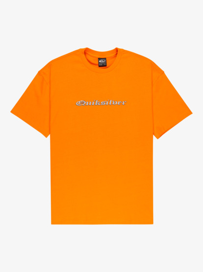 quiksilver, Mercury Chrome Oldenglish - Short Sleeve T-Shirt for Men, ORANGE PEEL (nkq0) Mercury Chrome Oldenglish - Short Sleeve T-Shirt for Men  EQYZT08110