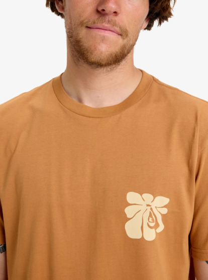 quiksilver, Evo Interconnected - Short Sleeve T-Shirt for Men, BRAN (cmn0) Evo Interconnected - Short Sleeve T-Shirt for Men  EQYZT08132