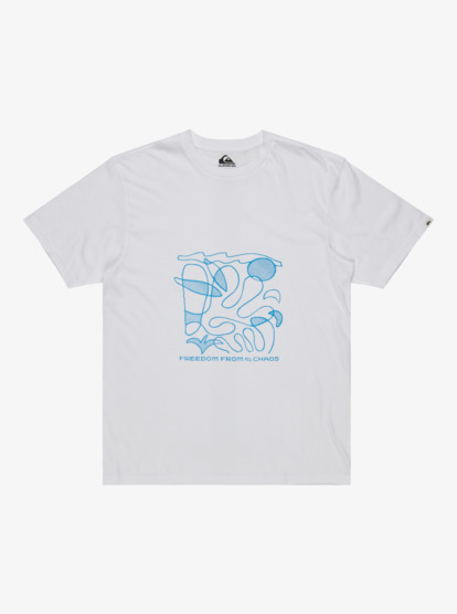 quiksilver, Evo Abstract Chaos - Kurzärmliges T-Shirt mit Screen-Print für Männer, WHITE (wbb0) Evo Abstract Chaos - Short Sleeve T-Shirt for Men  EQYZT08133