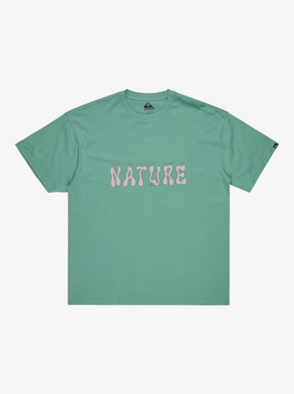 quiksilver, Nature - Short Sleeve T-Shirt for Men, MALACHITE GREEN (gjr0) Nature - Short Sleeve T-Shirt for Men  EQYZT08134