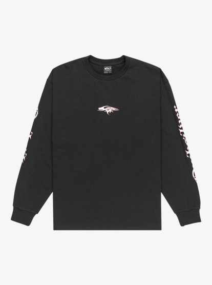 quiksilver, Mercury Old English - Long Sleeve T-Shirt for Men, BLACK (kvj0) Mercury Old English - Long Sleeve T-Shirt for Men  EQYZT08169