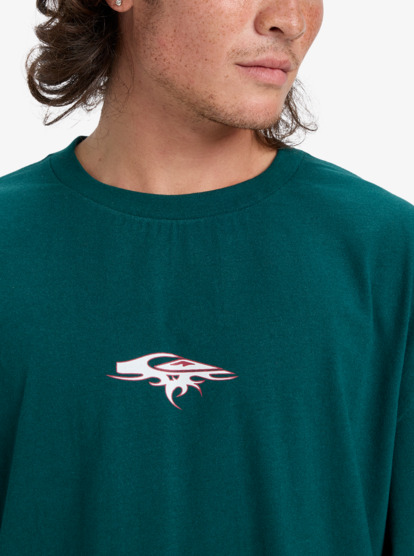 quiksilver, Mercury Old English - Camisola de manga comprida para homem, BOTANICAL GARDEN (gze0) Mercury Old English - Long Sleeve T-Shirt for Men  EQYZT08169
