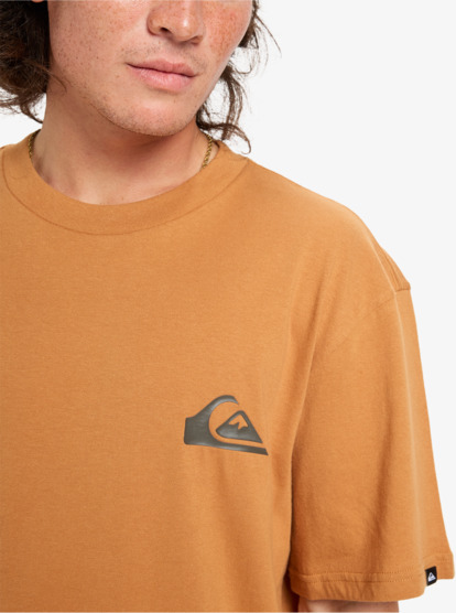 quiksilver, Ev Mini Logo - Camiseta de manga corta para hombre, ALMOND (cmd0) Ev Mini Logo - Short Sleeve T-Shirt for Men  EQYZT08181