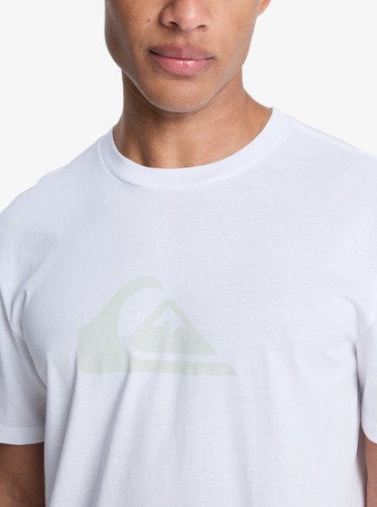 quiksilver, Ev Comp Logo - T-Shirt à manches courtes pour Homme, WHITE (wbb0) Ev Comp Logo - Short Sleeve T-Shirt for Men  EQYZT08182