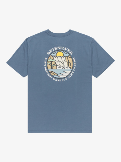 quiksilver, Ev Summer Salt - T-shirt de manga curta para homem, CHINA BLUE (bnd0) Ev Summer Salt - Short Sleeve T-Shirt for Men  EQYZT08184