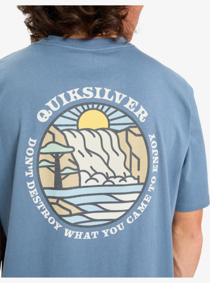 quiksilver, Ev Summer Salt - T-shirt de manga curta para homem, CHINA BLUE (bnd0) Ev Summer Salt - Short Sleeve T-Shirt for Men  EQYZT08184