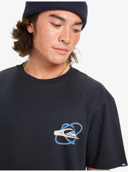 quiksilver, Ev Waves Festival - T-shirt de manga curta para homem, BLACK (kvj0) Ev Waves Festival - Short Sleeve T-Shirt for Men  EQYZT08186