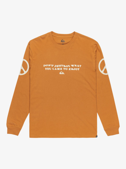 quiksilver, Ev Cold Ways - Camiseta de manga larga para hombre, ALMOND (cmd0) Ev Cold Ways - Long Sleeve T-Shirt for Men  EQYZT08190