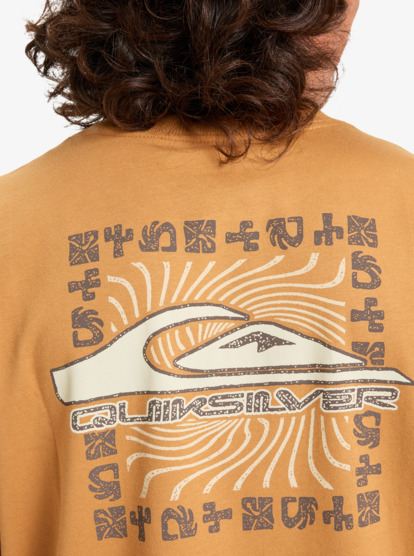 quiksilver, Evo Border Lines - T-Shirt für Männer, ALMOND (cmd0) Evo Border Lines - Short Sleeve T-Shirt for Men  EQYZT08191