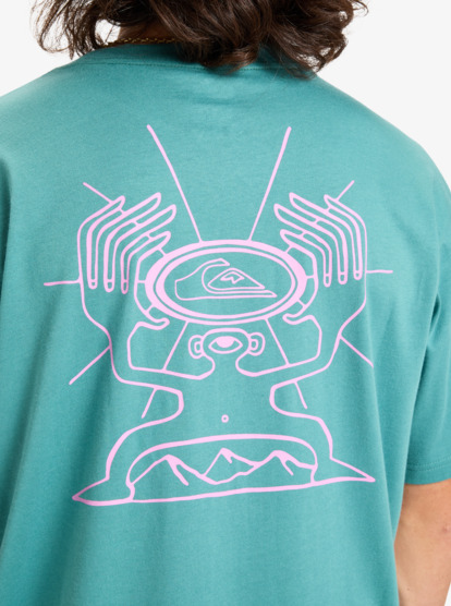 quiksilver, Evo Quik Rituals - T-shirt de manga curta para homem, DEEP SEA (gmw0) Evo Quik Rituals - Short Sleeve T-Shirt for Men  EQYZT08193