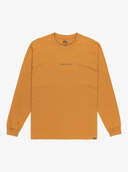 quiksilver, Evo Snake Type - Long Sleeve T-Shirt for Men, ALMOND (cmd0) Evo Snake Type - Long Sleeve T-Shirt for Men  EQYZT08194