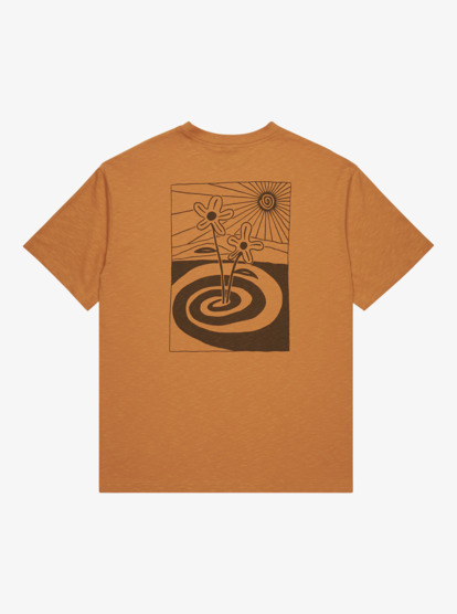quiksilver, Cl Skipping Stones - Camiseta de manga corta para hombre, ALMOND (cmd0) Cl Skipping Stones - Short Sleeve T-Shirt for Men  EQYZT08195