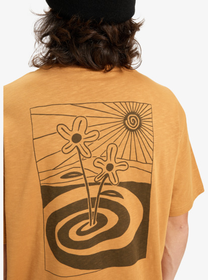 quiksilver, Cl Skipping Stones - Camiseta de manga corta para hombre, ALMOND (cmd0) Cl Skipping Stones - Short Sleeve T-Shirt for Men  EQYZT08195