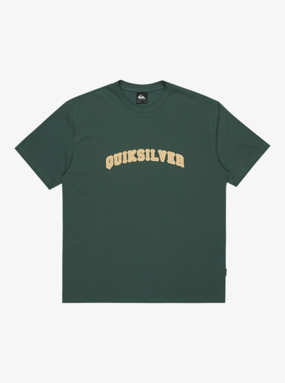 quiksilver, Pto Fare Well - Camiseta de manga corta para hombre, TREKKING GREEN (tkr) Pto Fare Well - Short Sleeve T-Shirt for Men  EQYZT08197