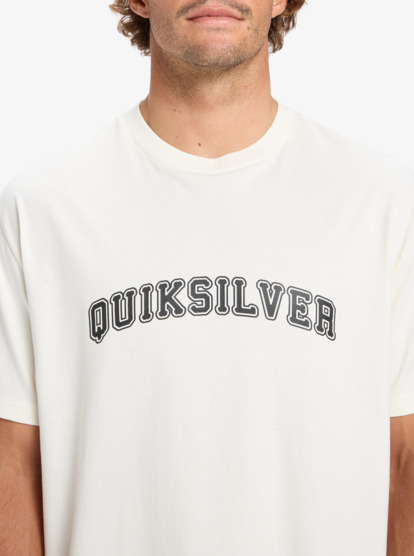 quiksilver, Pto Fare Well - T-Shirt für Männer, SNOW WHITE (wbk0) Pto Fare Well - Short Sleeve T-Shirt for Men  EQYZT08197