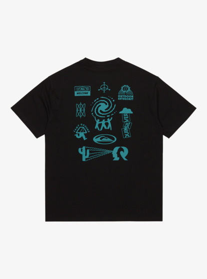 quiksilver, Pto Welcome All - Short Sleeve T-Shirt for Men, BLACK (kvj0) Pto Welcome All - Short Sleeve T-Shirt for Men  EQYZT08199