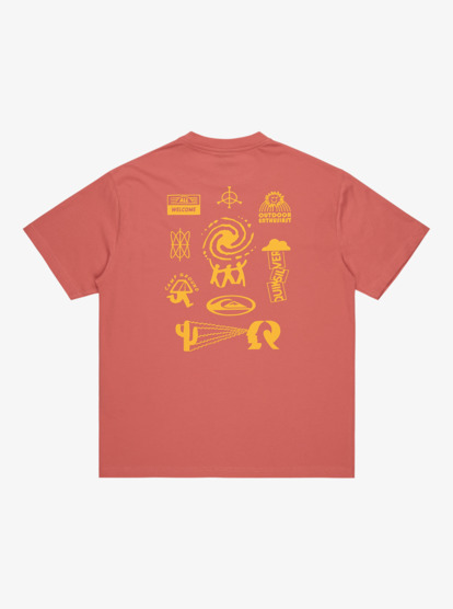 quiksilver, Pto Welcome All - Short Sleeve T-Shirt for Men, MINERAL RED (mmz0) Pto Welcome All - Short Sleeve T-Shirt for Men  EQYZT08199