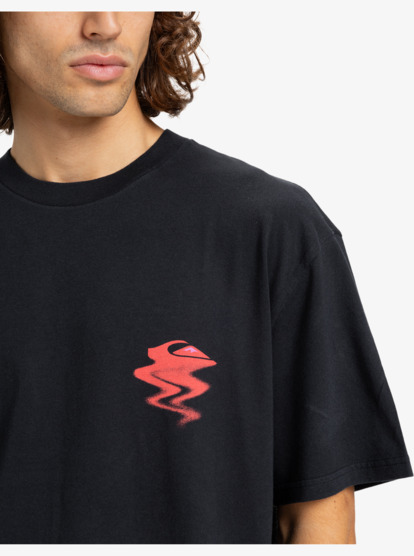 quiksilver, Hw Melt Away - T-shirt de manga curta para homem, BLACK (kvj0) Hw Melt Away - Short Sleeve T-Shirt for Men  EQYZT08200