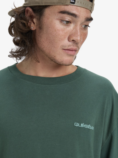 quiksilver, Salt Water - T-Shirt à manches courtes pour Homme, TREKKING GREEN (tkr) Salt Water - Short Sleeve T-Shirt for Men  EQYZT08204