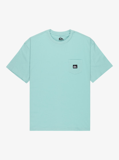 quiksilver, Salt Water Pocket - Short Sleeve T-Shirt for Men, BLUE HAZE (bga0) Salt Water Pocket - Short Sleeve T-Shirt for Men  EQYZT08205