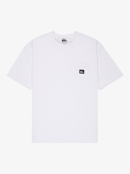 quiksilver, Salt Water Pocket - Short Sleeve T-Shirt for Men, WHITE (wbb0) Salt Water Pocket - Short Sleeve T-Shirt for Men  EQYZT08205