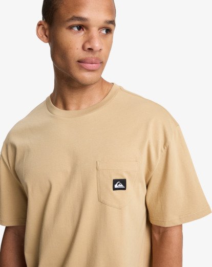 quiksilver, Salt Water Pocket - Short Sleeve T-Shirt for Men, KHAKI (cjz0) Salt Water Pocket - Short Sleeve T-Shirt for Men  EQYZT08205