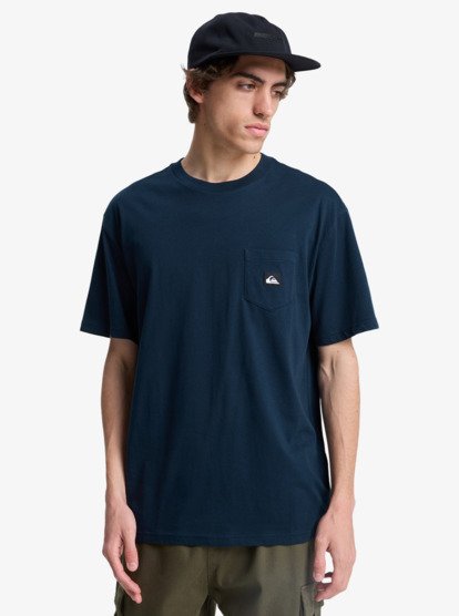 quiksilver, Salt Water Pocket - Short Sleeve T-Shirt for Men, DARK NAVY (ktp0) Salt Water Pocket - Short Sleeve T-Shirt for Men  EQYZT08205