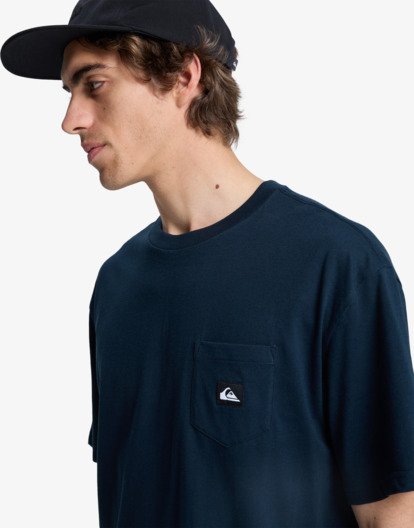 quiksilver, Salt Water Pocket - Short Sleeve T-Shirt for Men, DARK NAVY (ktp0) Salt Water Pocket - Short Sleeve T-Shirt for Men  EQYZT08205