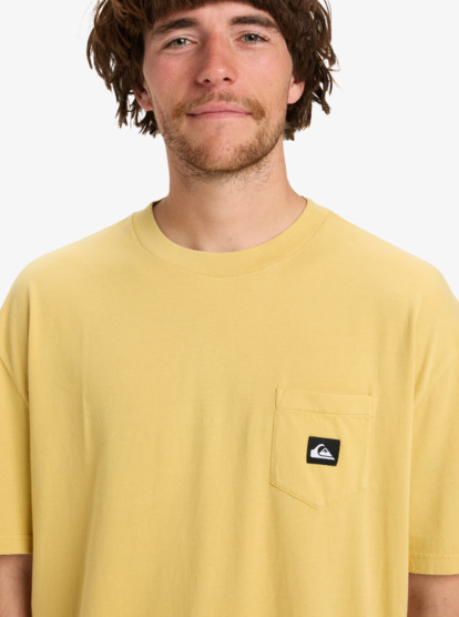 quiksilver, Salt Water Pocket - Maglietta a maniche corte da Uomo, RATTAN (yhp0) Salt Water Pocket - Short Sleeve T-Shirt for Men  EQYZT08205