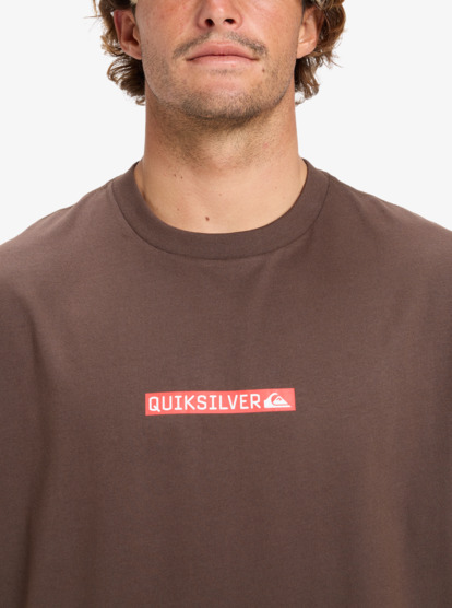 quiksilver, Dna Clicker - Short Sleeve T-Shirt for Men, CHOCOLATE BROWN (csd0) Dna Clicker - Short Sleeve T-Shirt for Men  EQYZT08207