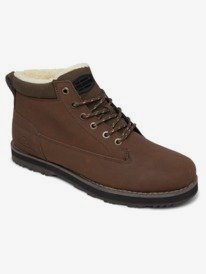 NEW Quiksilver Mission V Leather Lace-Up‎ Winter Boots Sherpa Lined Size 13 Quiksilver Men main image 2