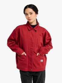 Santa Crop - Women's Red Canvas Jacket | Quiksilver