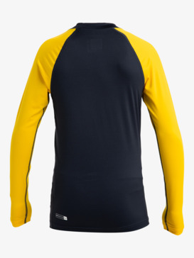 quiksilver, Everyday - Surf-tee manches longues UPF 50 pour Garçon 8-16 ans, DARK NAVY/SOLAR POWER (xbyy) Everyday - Long Sleeve UPF 50 Surf T-Shirt for Boys 8-16  AQBWR03065