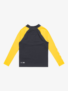 quiksilver, Everyday - Maglietta da Surf UPF 50 a Maniche Lunghe da Ragazzo 2-7, DARK NAVY/SOLAR POWER (xbyy) Everyday - Long Sleeve UPF 50 Surf T-Shirt for Boys 2-7  AQKWR03025