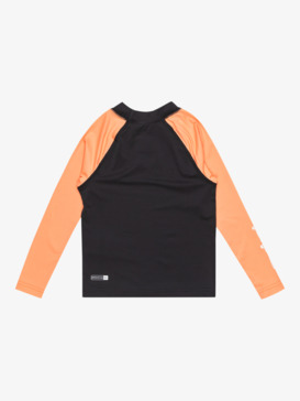 quiksilver, Everyday - Langärmliges Surf-T-Shirt mit UPF 50 für Jungen 2-7, BLACK/MELON (xknn) Everyday - Long Sleeve UPF 50 Surf T-Shirt for Boys 2-7  AQKWR03025