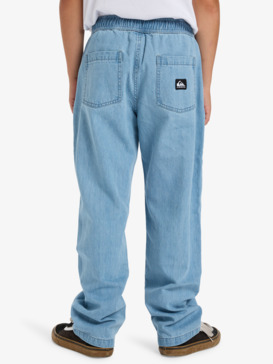 quiksilver, Taxer Denim - Stretch broek voor Jongens 8-16, 2001 STONE WASH (bsp0) Taxer Denim - Stretch Trousers for Boys 8-16  EQBDP03185