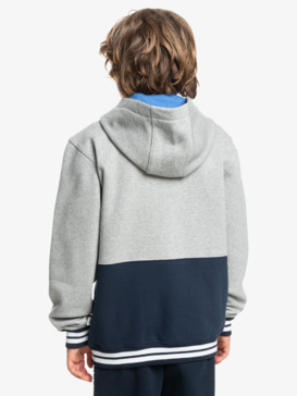 quiksilver, Boys 4-16 Knowledge Area Zip-Up Hoodie, LIGHT GREY HEATHER (sjsh) Knowledge Area - Zip-Up Hoodie for Boys 8-16  EQBFT03886