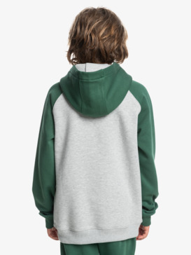 quiksilver, Boys 4-16 Age Of Blue Emboss Pullover Hoodie, LIGHT GREY HEATHER (sjsh) Age Of Blue Emboss - Hooded sweatshirt for boys 8-16yrs  EQBFT03887