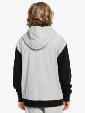 quiksilver, Essential - Zip-Up Hoodie for Boys 8 - 16, LIGHT GREY HEATHER (sjsh) Essential - Zip-Up Hoodie for Boys 8 - 16  EQBFT03899