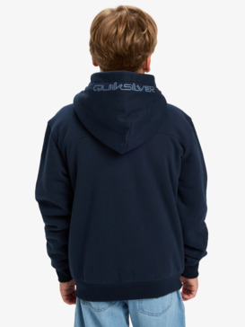 quiksilver, Fleece Sherpa - Hoody met Rits over de hele lengte voor Jongens 8-16, DARK NAVY (ktp0) Fleece Sherpa - Full Zip Hoodie for Boys 8-16  EQBFT03947