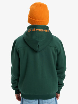 quiksilver, Fleece Sherpa - Full Zip Hoodie for Boys 8-16, TREKKING GREEN (tkr) Fleece Sherpa - Full Zip Hoodie for Boys 8-16  EQBFT03947
