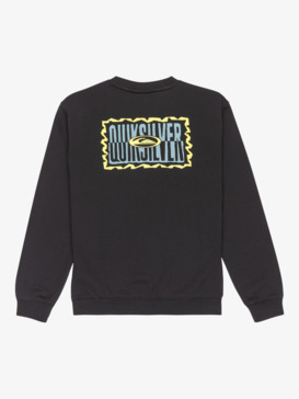 quiksilver, Graphic - Crewneck Fleece for Boys 8-16, BLACK (kvj0) Graphic - Crewneck Fleece for Boys 8-16  EQBFT03956